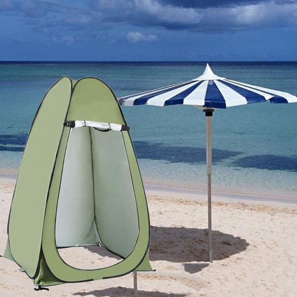 

outdoor portable pops-up tent shower bath changing fitting room camping dressing shelter beach privacy toilet tent#