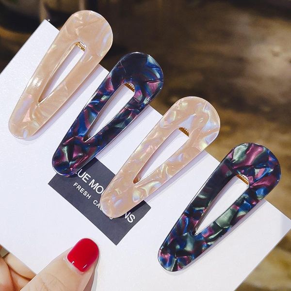 

hair accessories fashion clips for women girl korean barrettes alloy retro geometric pearl hairpins spring clip bb