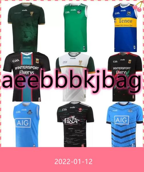 

size s-5xl 20 - 21 dublin gaa home rugby jersey 2122 caillimh tipperary ath cliath david treacy tom connolly shirts, Black;gray