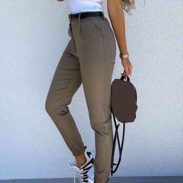 

womens pencil pants solid slim pockets fashion ladies jogger trousers basic ankle-length casual autumn spring bottom trendy, Black;white