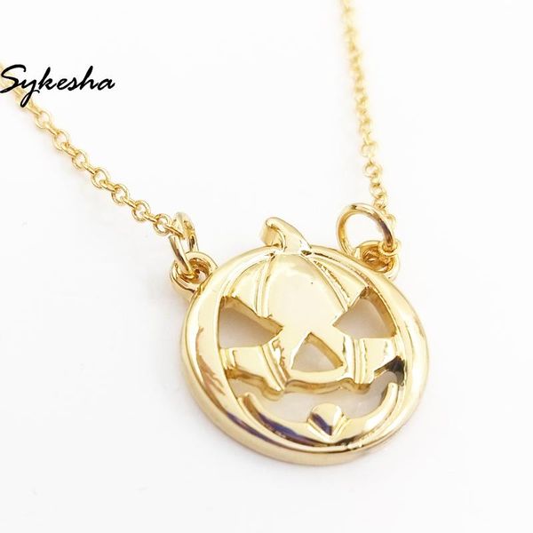 

pendant necklaces fashion punk halloween pumpkin necklace jewelry charm friends gift, Silver