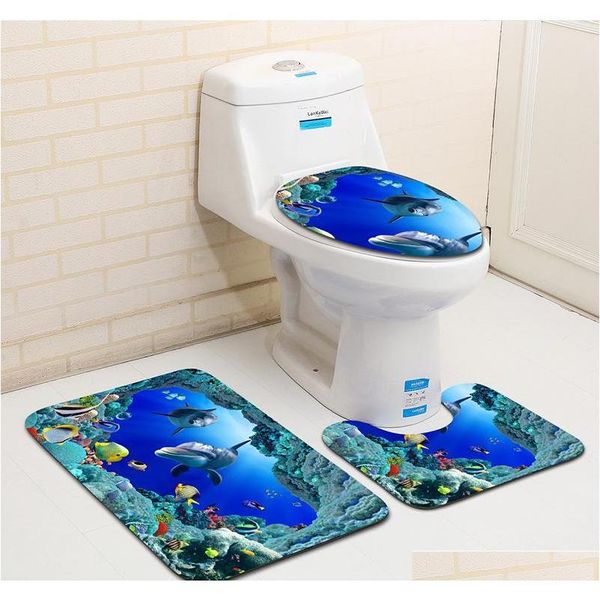 

modern simplicity style bathroom floor mat 3 pcs set, anti-skid mat for bathroom, bath room c qylcrj mj_bag