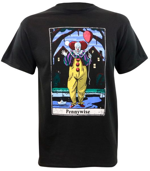 

authentic it classic pennywise tarot card tee t shirt s-2xl new slim fit plus size t-shirt sport hooded sweatshirt hoodie