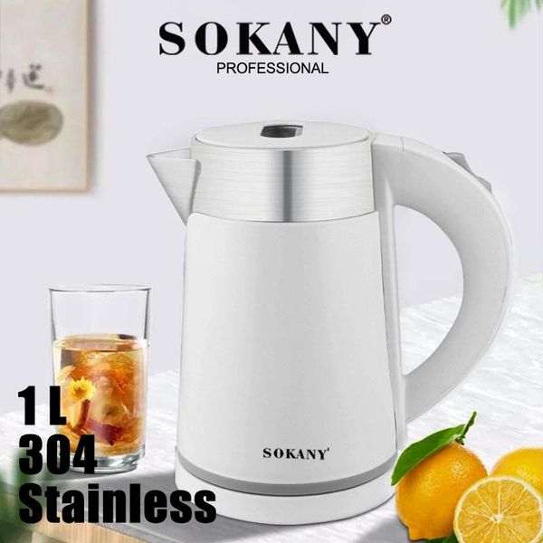 

sokany electric kettle fast boiling 304 stainless water kettle teapot intelligent temperature control anti-overheat