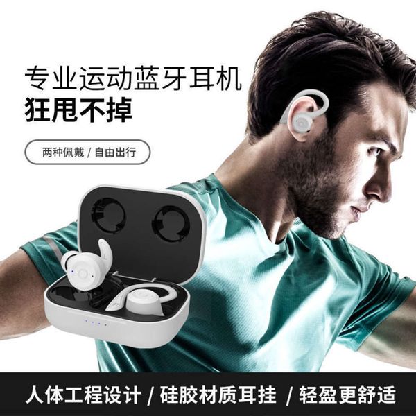 

sports running waterproof new ear hanging in ear real wirels bluetooth headset t20 headset
