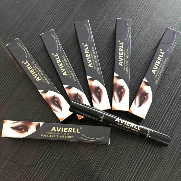 

eyeliner double ended waterproof cat eye makeup tool black liner stamp pencil cosmetic hh88