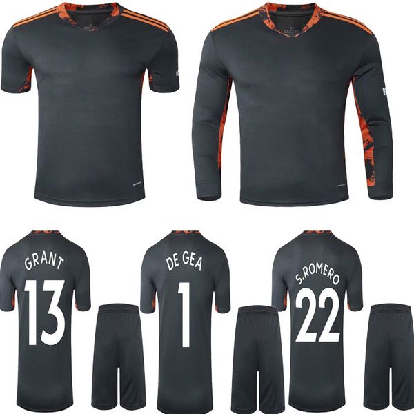 

2020 2021 манчестер вратарь футбол джерси де геа юнайтед футбол фенандес погба джеймс рашфорд футбольная рубашка, Black