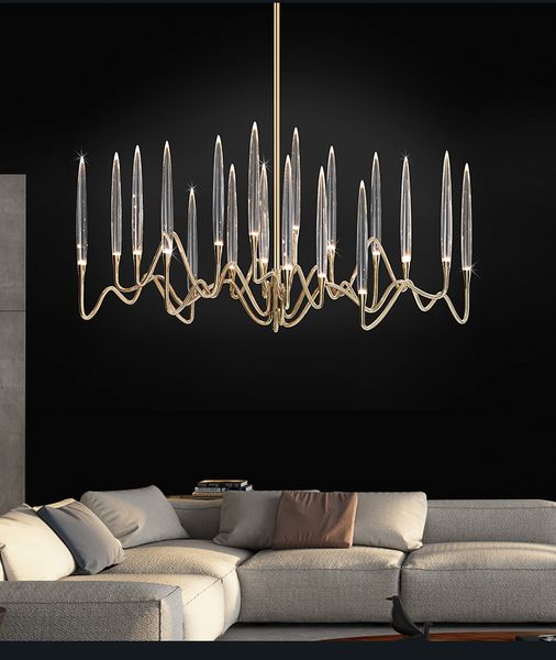 

modern light luxury led crystal chandelier tree branch wedding decoration lamp for dining room bedroom
