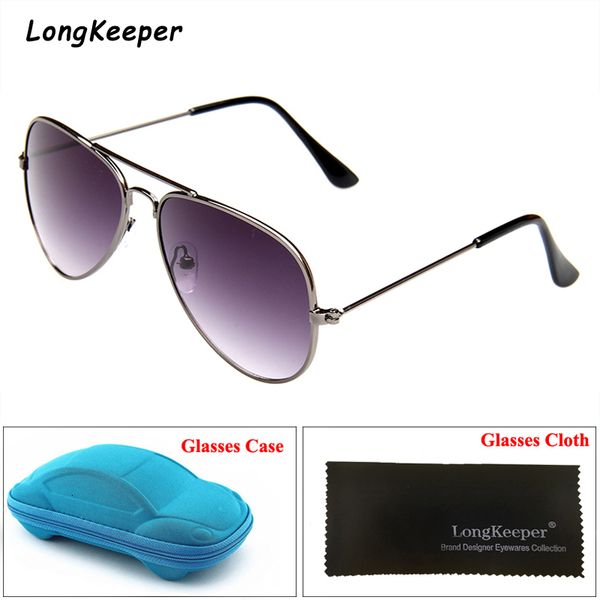 

kids sunglasses girls piolt style children sun glasses for boy mirror glasses with case box retor metal frame goggle uv400, White;black