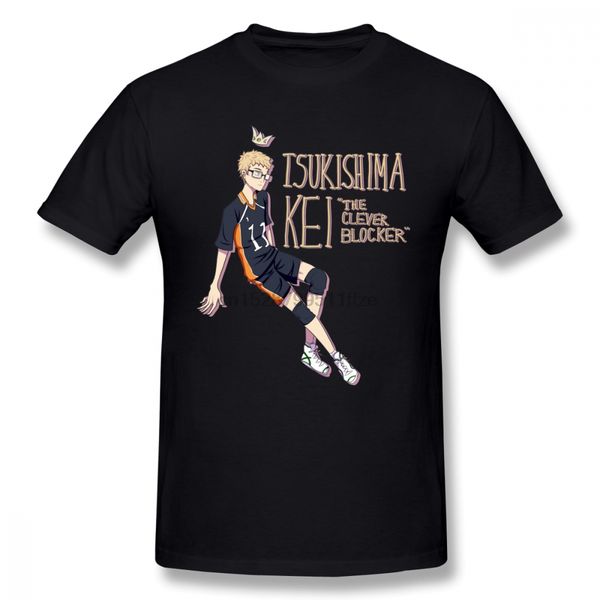 

fashion tsukishima kei haikyuu anime t shirt men clothes plus size short sleeve tees shirts homme sport hooded sweatshirt hoodie