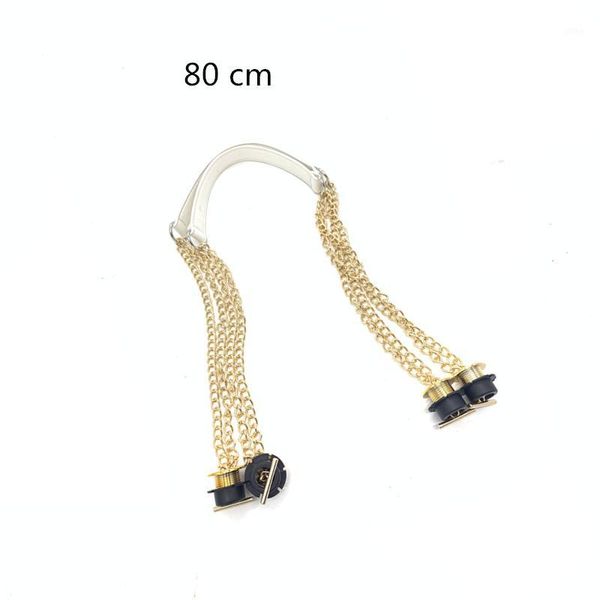 

bag parts & accessories white gold long length handles for obag bag1, Black