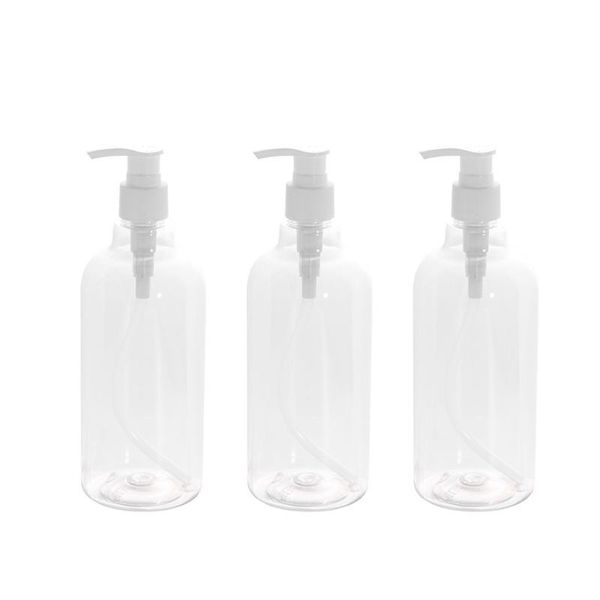 

white refillable liquid oil essential transparent makeup bottles 500ml pump dispenser and 3pcs bottle qyluuh mywjqq