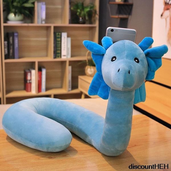 

u-shaped cartoon cute animal phone holder soft rebound nap travel plush flexible neck pillow lazy phone holder