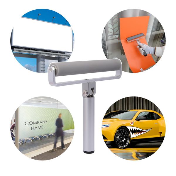 

foshio 8 rubber vinyl car wrap roller squeegee multi angle window tint film carbon fiber stickers wrapping install roller tool h jlldfz