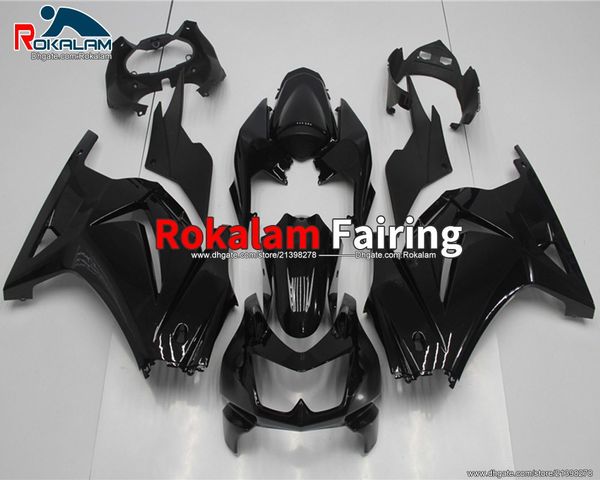 

for kawasaki 2008 2009 2010 2011 2012 ex250 ex 250 ninja all black bodywork 250r fairings motorcycle (injection molding)