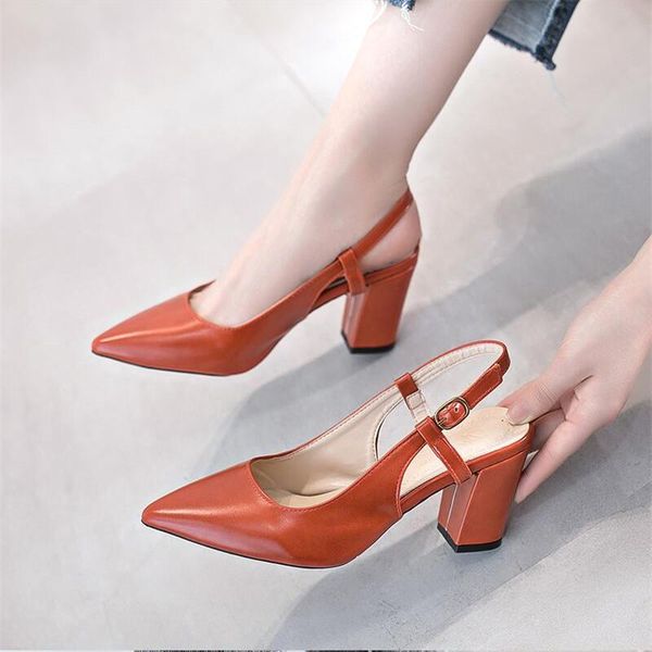 

dress shoes fashion women high heel est summer shallow sandals buckle comfortable casual mujer, Black