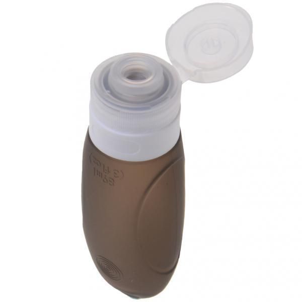 

travel sucker silicone bottle container for shampoo shower gel lotion black