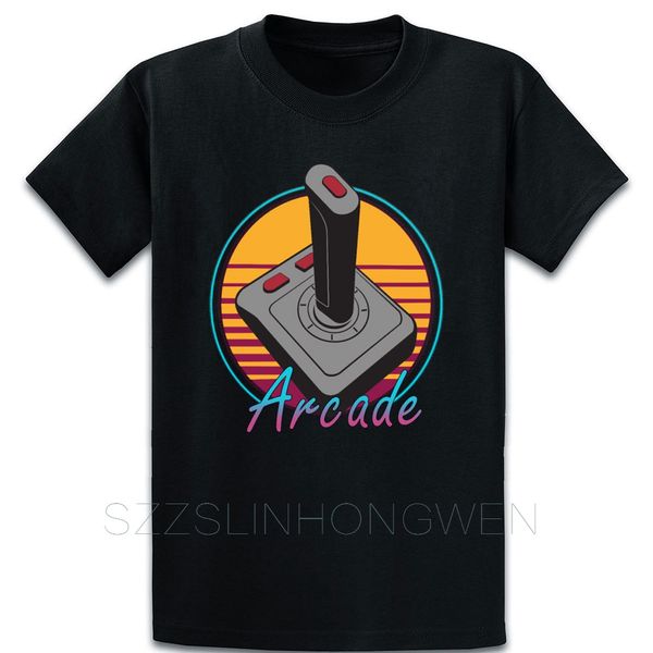 

vintage retro 80s gaming arcade joystick video summer style natural over size 5xl custom basic gents sport hooded sweatshirt hoodie t shirt