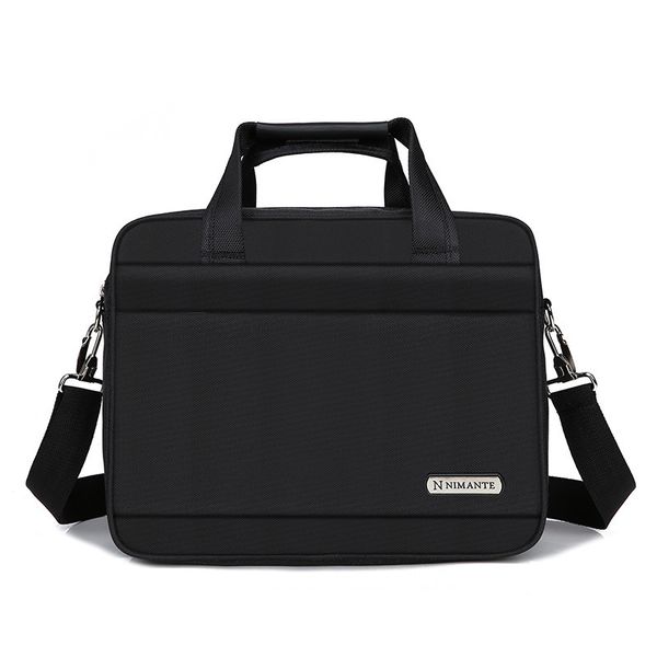 

man business briefcase lapbag oxford cloth multi function waterproof handbags male black crossbody computer shoulder bags