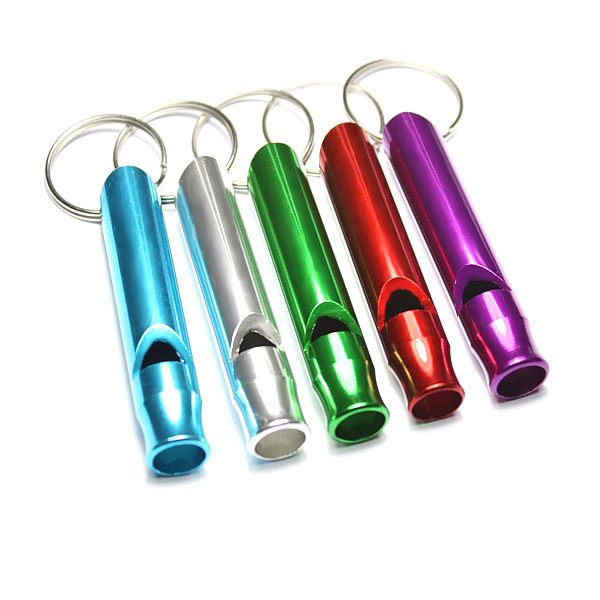 

IN STOCK! Free UPS SAVER Aluminum Emergency Survival Whistle Keychain For Camping Hiking Outdoor Sport Tools Multifunctiona Training whistle, Silver