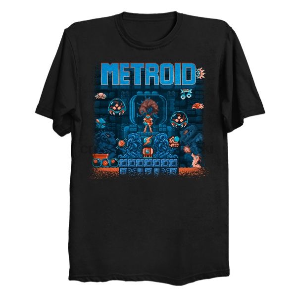 

men tshirt metroids printed t-shirt tees sport hooded sweatshirt hoodie