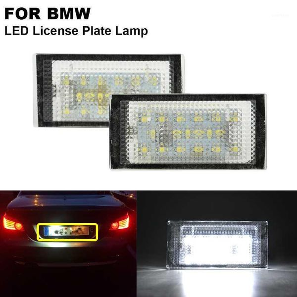 

2pcs error canbus xenon white clear car led license number plate light for e46 2d m3 1998 1999 2000 2001 2002 20031