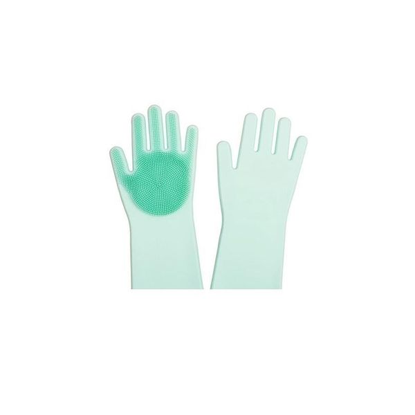 

1pair gloves kitchen sile cleaning gloves magic sile dish washing glove for household scrubber rubber kitchen cl bbydwr