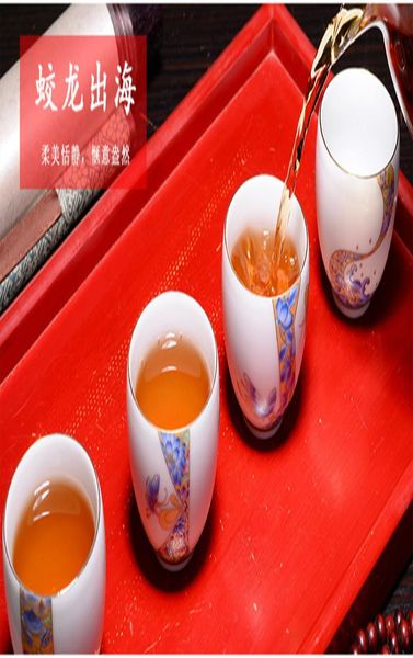 

chinese teacup household ceramic samll tea cup 4pcs bone china tea sets tea bowl porcelain wine cup wmtfdy