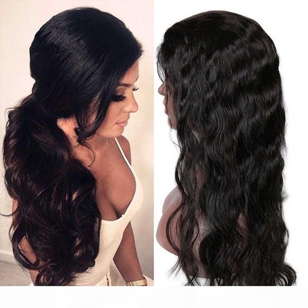 

brazilian body wave human hair lace front wigs for black women pre plucked natural hairline human hair wigs with baby hair, Black;brown