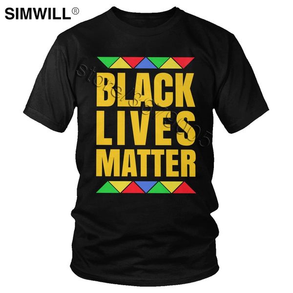 

спорт классические 2020 black lives matter t shirt men дышащий хлопок футболки o-образным вырезом короткие рукава равные права человека слог