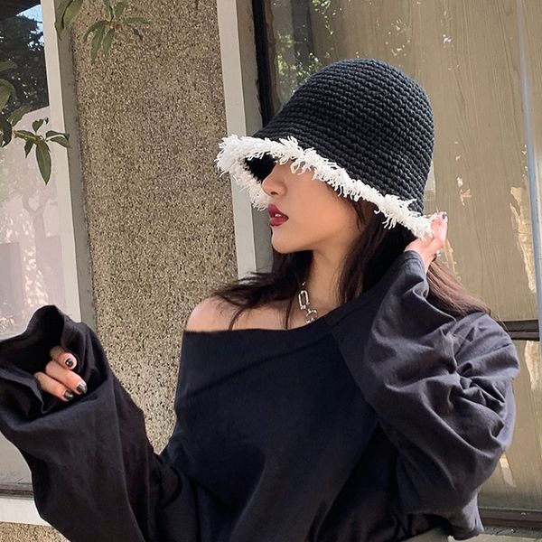 

yoxf leisure skull pom adults trendy fashion hats winter knitted luxury cable slouchy fur caps beanies beanies 12colors ljja3101, Brown;gray