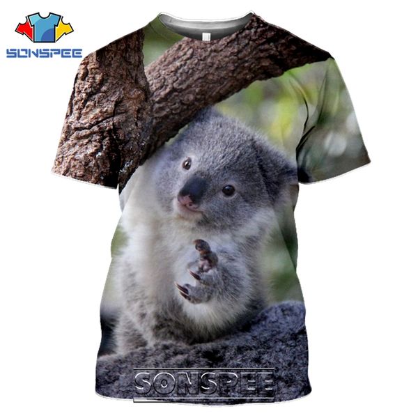 

koala men cartoon cute animal 3d print shirts aesthetic kawaii horror men clothing