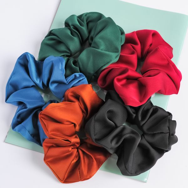 

korean simple meatballs scalp tendons large intestine hairband net red same style fat sausage rope girl temperament hair accessories