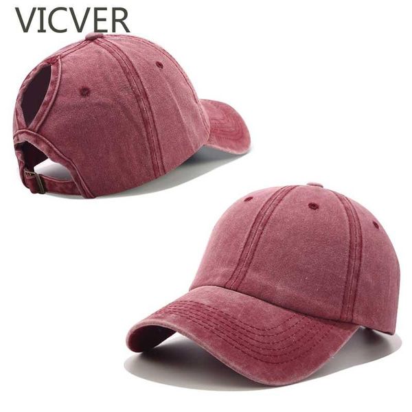 

ball caps 2021 baseball cap messy bun hats for women washed cotton snapback casual summer sun visor female outdoor sport hat, Blue;gray