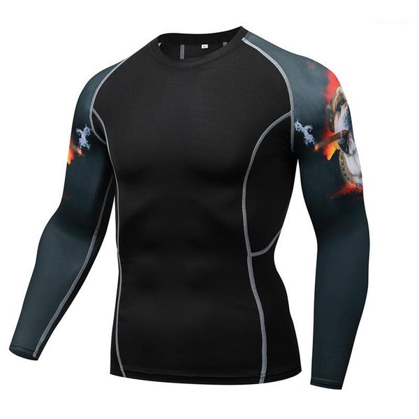 

running jerseys base layer warm long johns men's winter clothing fitness quick-drying thermal underwear compression clothes1, Black;blue