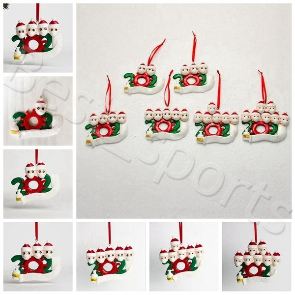 

polymer clay christmas tree ornament 2020 xmas hanging ornaments santa claus family christmas pendant party decorations yya473 sea shipping