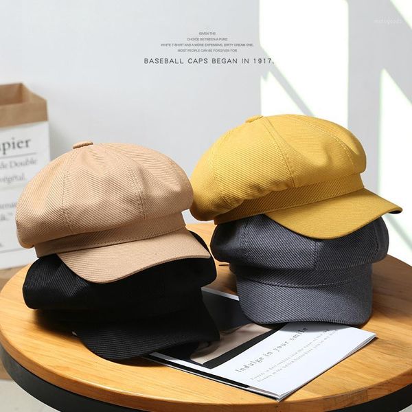 

sleckton winter hats for women beret hat auutmn ladies octagonal hat fashion newsboy cap casual painter cap peaked caps gorras1, Blue;gray