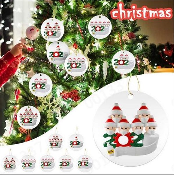 

a family christmas decoration pendant isolation of survivors' families quarantine personalized ornament survived family zzc2259