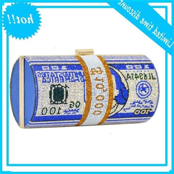 

stack cash crystals women money evening clutch bags diamond painting chain bruiloft diner wallets towels luxury designer
