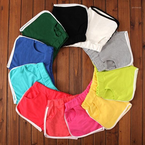 

yoga outfits shorts for women cotton korean version colorful fitness gym running tennis workout sports wear gym1, White;red