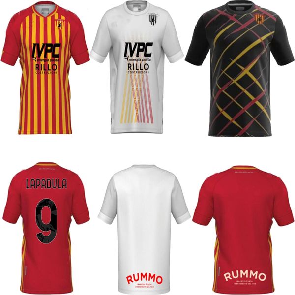 

new 2020 2021 benevento calcio soccer jerseys home away thailand lapadula viola glik caprari i.falque ionita football uniforms shirts, Black;yellow