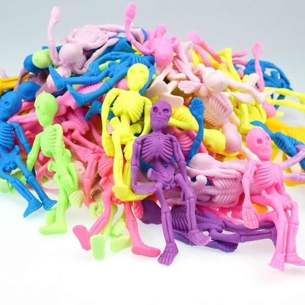 

5pc squishy skull anti-stress toys for children squish stress relief novelty gag toys fun gags practical jokes squeeze toys gift