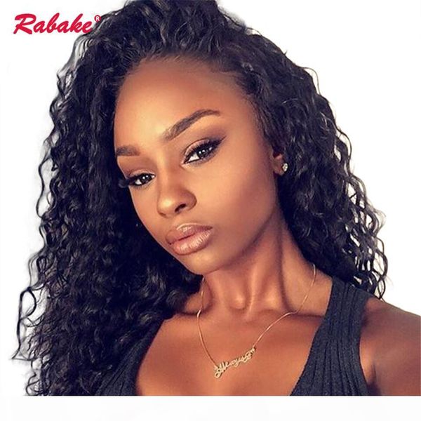 

кудрявые 360 полный шнурок человеческих волос парики rabake бразильский glueless 360 парик фронта шнурка cap afro kinky завитые фронтальная, Black;brown