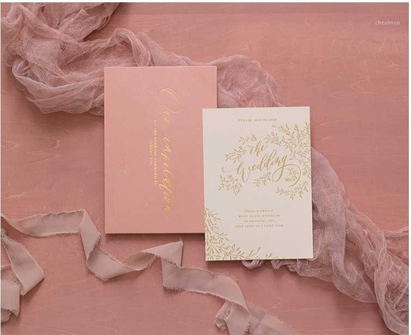 

50pcs personal wedding favors ins european invitations card custom text green blue pink red purple envelope1