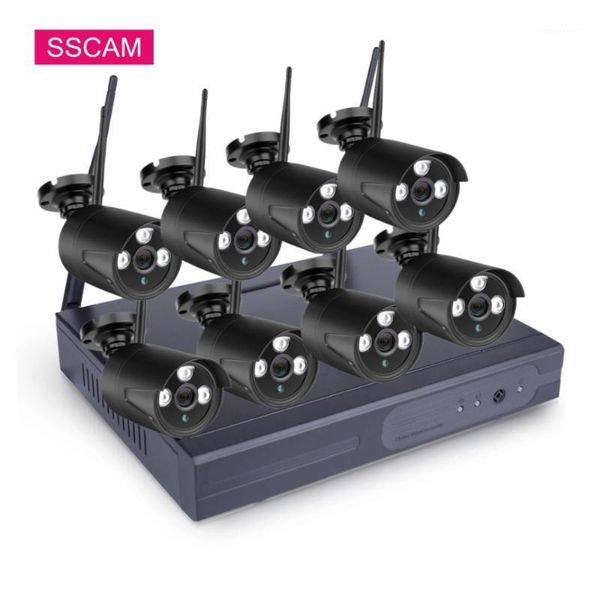 

wireless camera kits waterproof 1080p 8ch cctv sets 2mp nvr kit outdoor ip wifi home security system remote p2p1