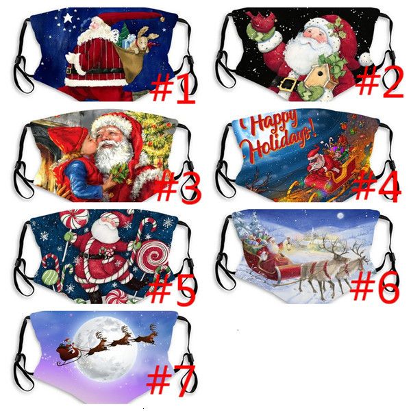 

christmas santa print anime face mask windproof ski hiking mask sports scarf mask, Blue;black