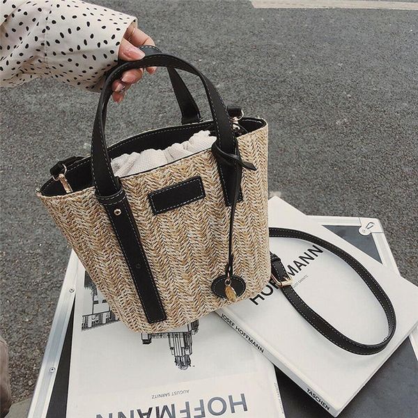

summer straw woven shoulder bag handbag crossbody bags for women fashion messenger bag