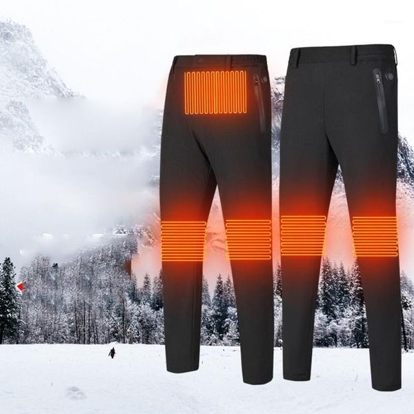 

electric heated warm pants men women usb heating base layer elastic trousers insulated heatedunderwear for camping hiking1, Blue