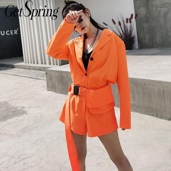 

getspring women jumpsuit vintage casual bandage rompers womens jumpsuit long sleeve casual women 2020 new fashion sexy1, Black;white