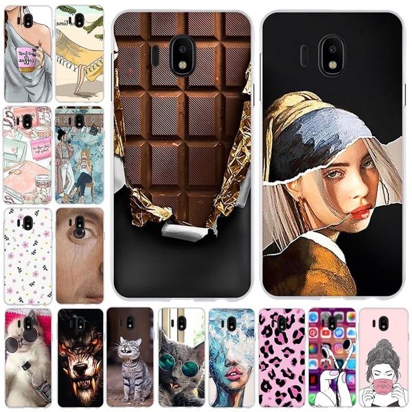 

а телефон силикон galaxy j400f шаблон симпатичные печати для samsung j4 cover case